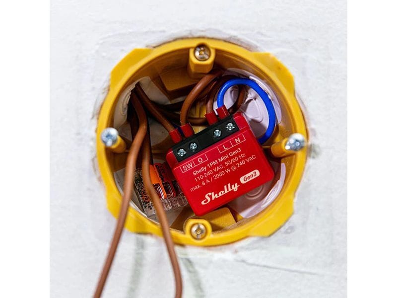 Shelly WLAN-Schaltaktor Mini PM Gen3, 2 Stück