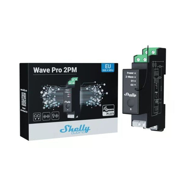 Shelly WLAN-Schaltaktor Qubino Wave PRO 2PM, Z-Wave