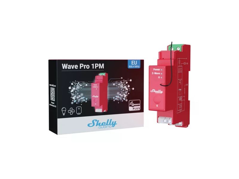 Shelly WLAN-Schaltaktor Qubino Wave PRO 1PM, Z-Wave