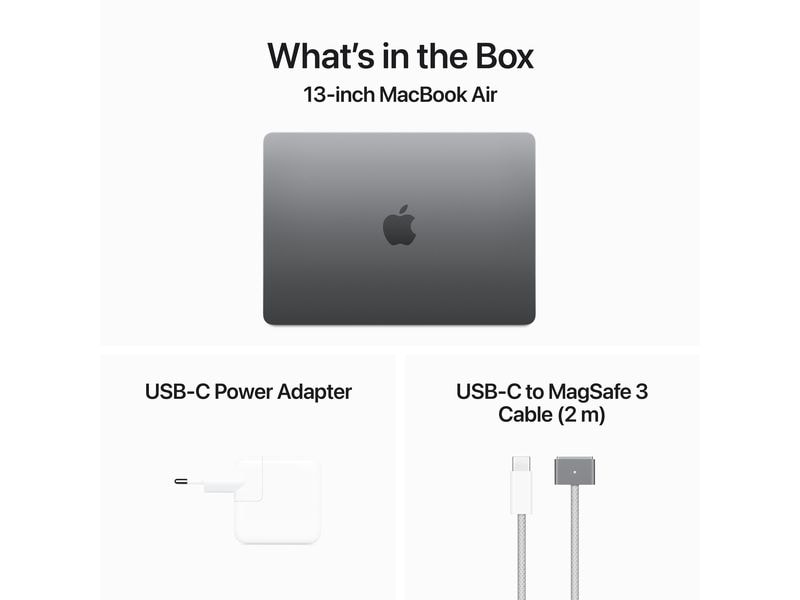 Apple MacBook Air 13" 2024 M3 10C GPU / 2 TB / 24 GB Space Grau