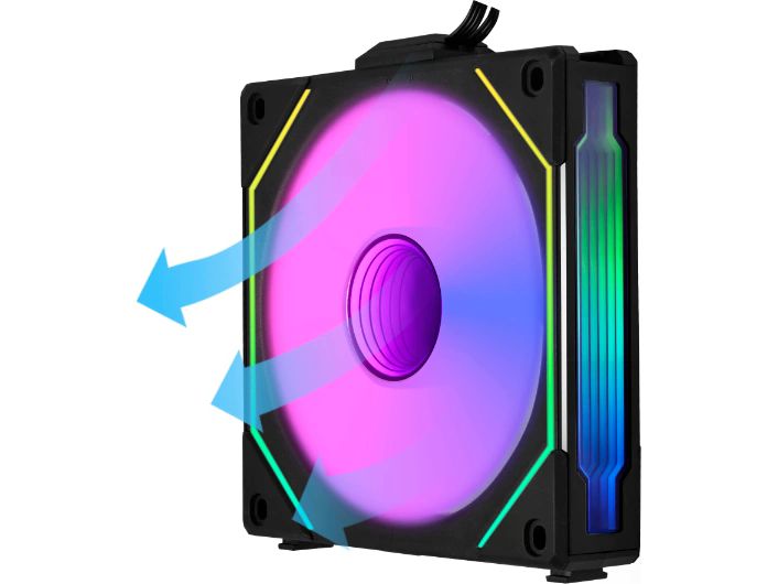 Lian Li PC-Lüfter Uni Fan SL-INF 120 ARGB Reverse Blade Schwarz