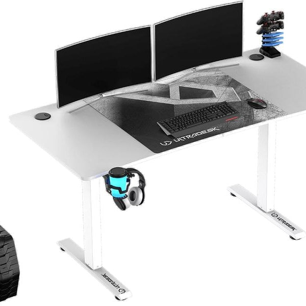 Ultradesk Gaming Tisch Level V2 Weiss