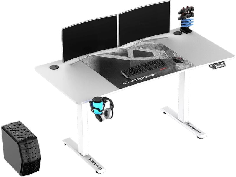 Ultradesk Gaming Tisch Level V2 Weiss