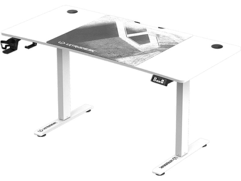 Ultradesk Gaming Tisch Level V2 Weiss