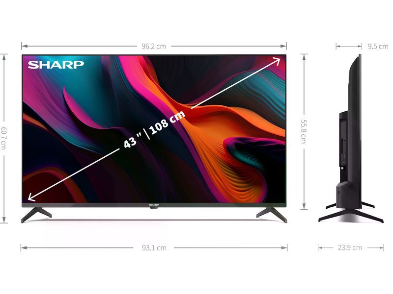 Sharp TV 43GL4260E 43", 3840 x 2160 (Ultra HD 4K), LED-LCD