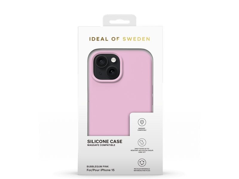 Ideal of Sweden Back Cover Silicone iPhone 15 Bubblegum Pink