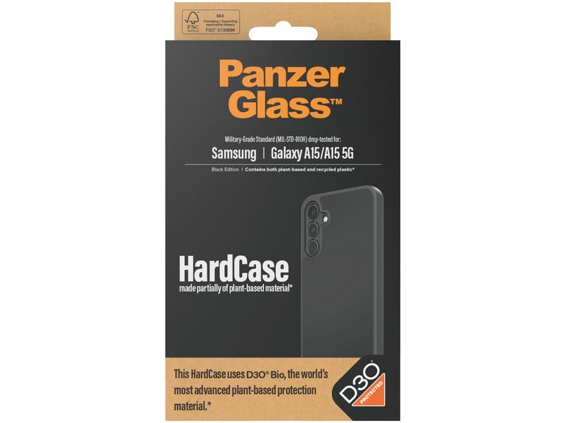 Panzerglass Back Cover HardCase D3O Galaxy A15/Galaxy A15 5G Black