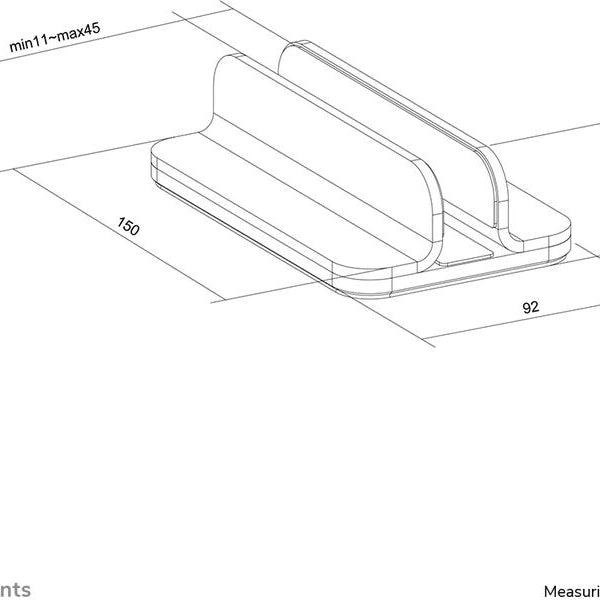 NEOMOUNTS Notebookständer NSLS300BLACK bis 5 kg – Schwarz
