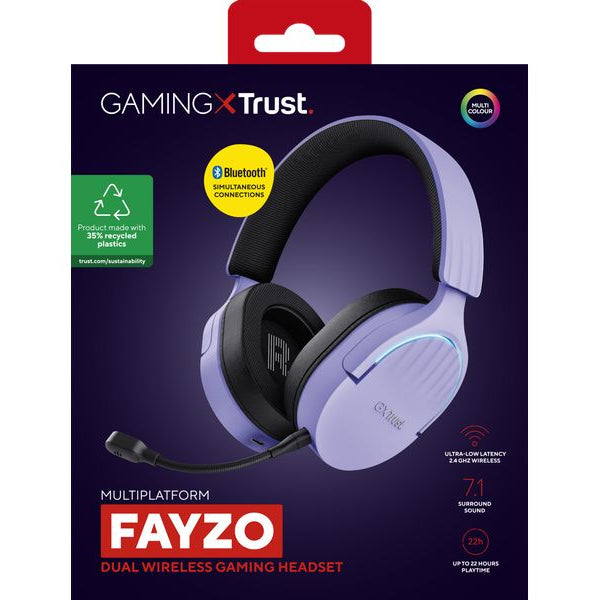 Trust Headset GXT 491P FAYZO Schwarz/Violett