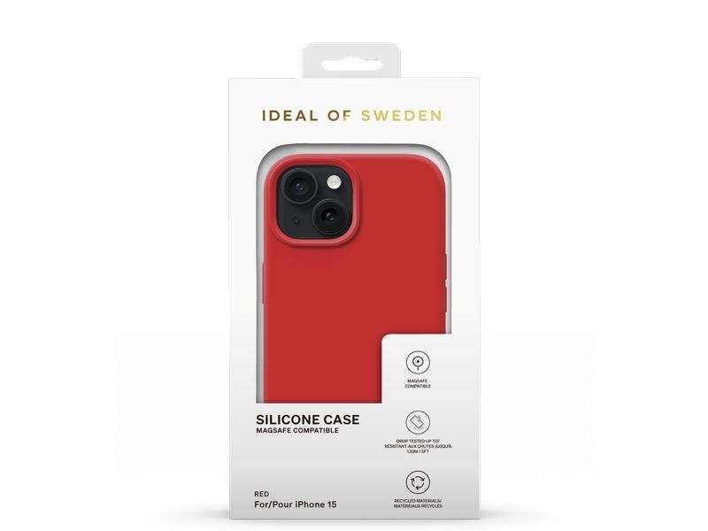 Ideal of Sweden Silicone iPhone 15 Red