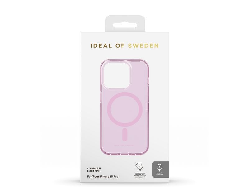 Ideal of Sweden Back Cover Clear Case iPhone 15 Pro Light Pink
