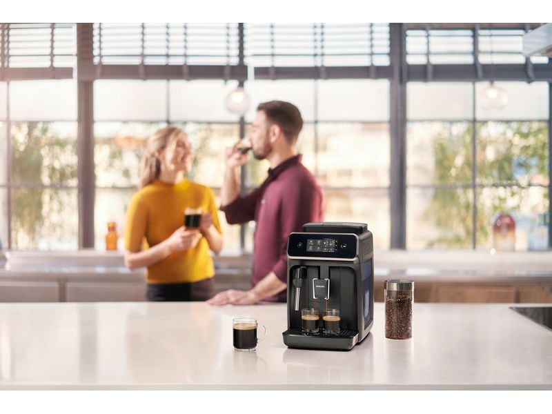 Philips Kaffeevollautomat Series 2200 EP2225/10 Klavierlack Schwarz