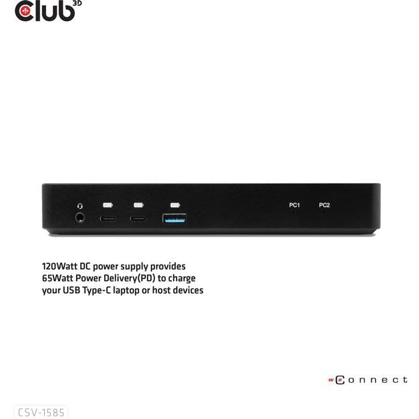 Club 3D Dockingstation CSV-1585 DisplayPort/HDMI KVM