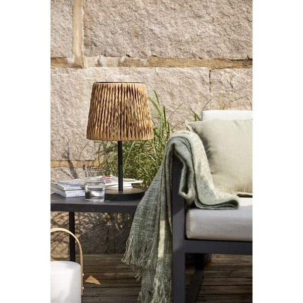 Star Trading Tischleuchte Solar Cesta, 48 cm, Braun/Schwarz