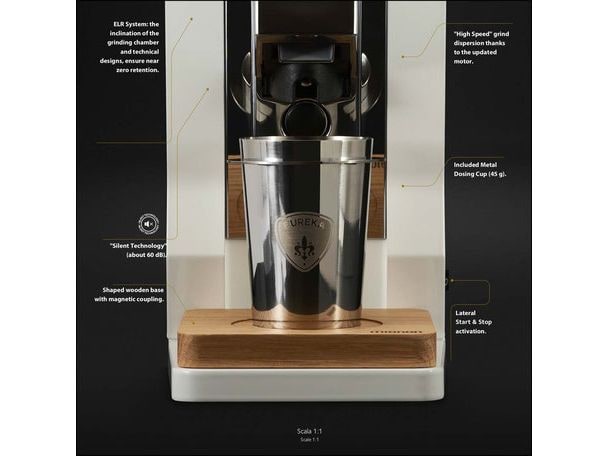 Eureka Kaffeemühle Mignon Oro Single Dose Weiss