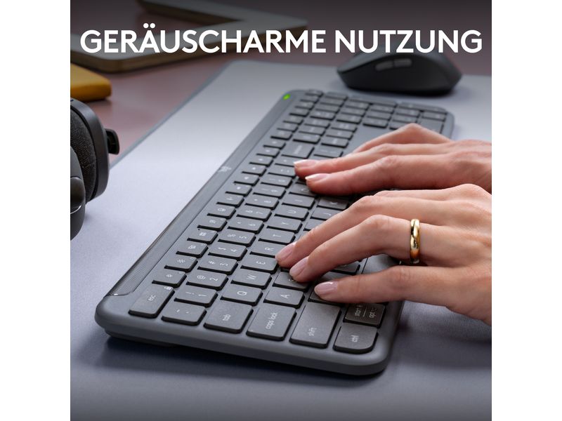 Logitech Tastatur-Maus-Set MK950 Signature Slim Combo