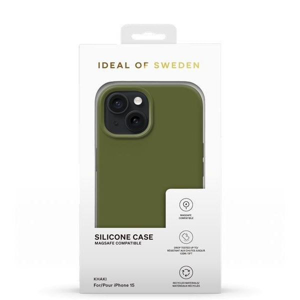 Ideal of Sweden Silicone iPhone 15 Khaki