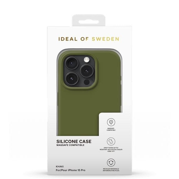 Ideal of Sweden Silicone iPhone 15 Pro Khaki