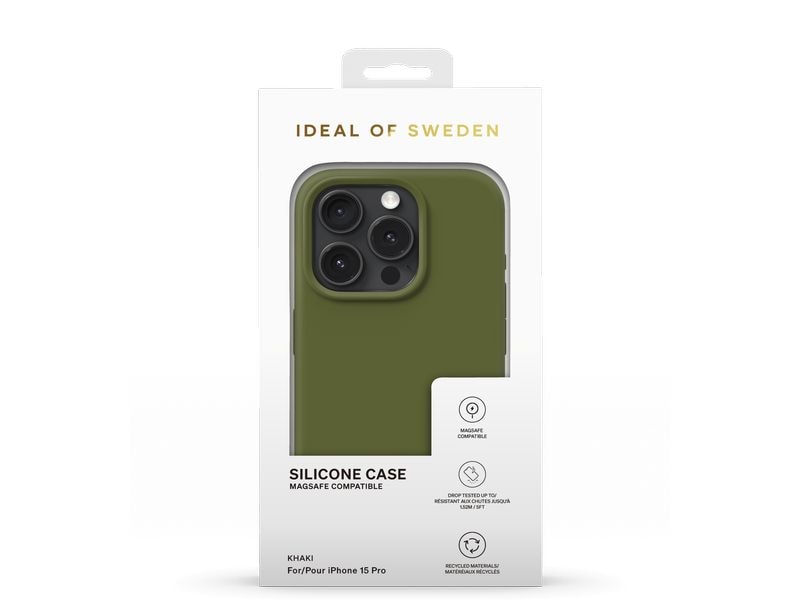Ideal of Sweden Silicone iPhone 15 Pro Khaki