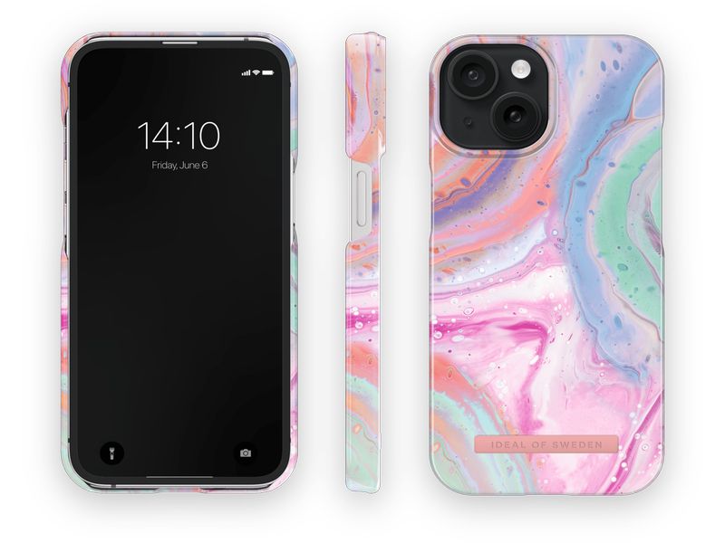 Ideal of Sweden Back Cover Pastel Marble  iPhone 15