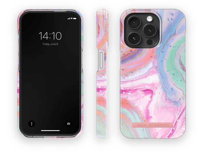 Ideal of Sweden Back Cover Pastel Marble  iPhone 15 Pro