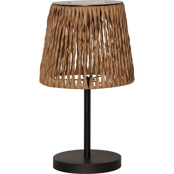 Star Trading Tischleuchte Solar Cesta, 48 cm, Braun/Schwarz