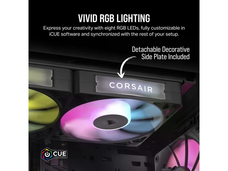 Corsair iCUE LINK RX140 RGB Einzellüfter-Erweiterung Schwarz