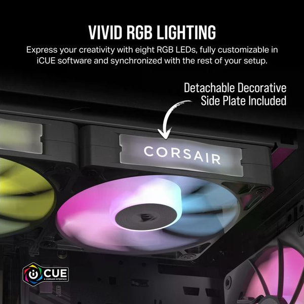 Corsair iCUE LINK RX120 RGB Einzellüfter-Erweiterung Schwarz