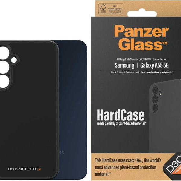 Panzerglass Back Cover HardCase D3O Galaxy A55 5G Black