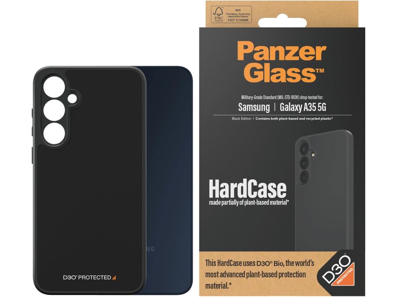 Panzerglass Back Cover HardCase D3O Galaxy A35 5G Black