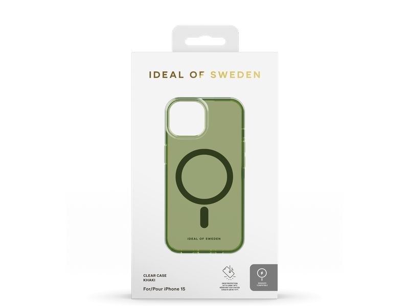 Ideal of Sweden Back Cover Clear Case iPhone 15 Khaki