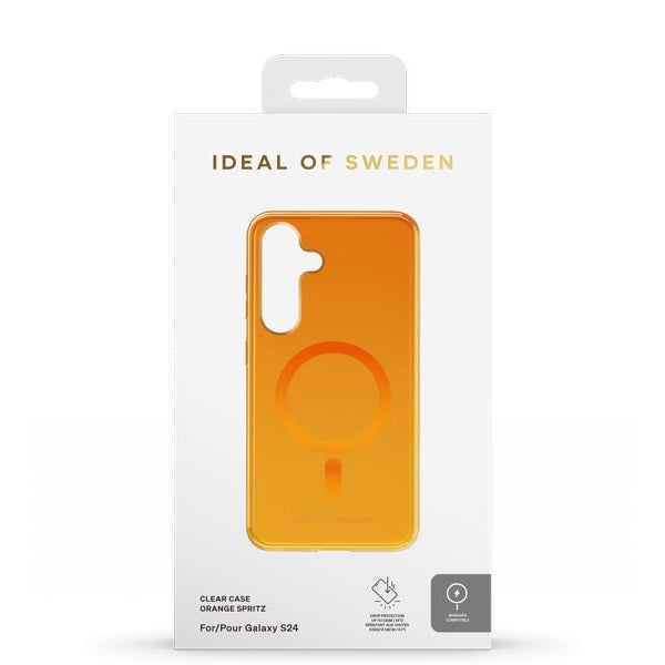 Ideal of Sweden Back Cover Clear Case Galaxy S24 Orange Spritz