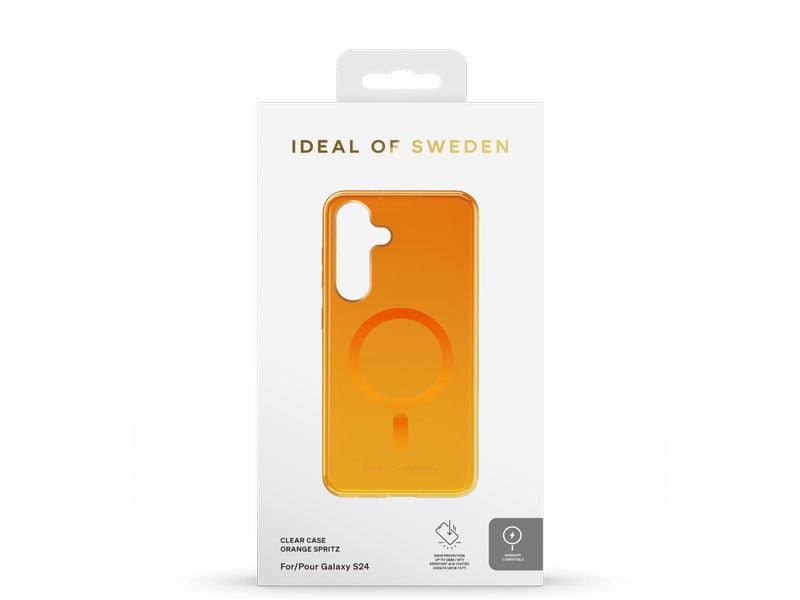 Ideal of Sweden Back Cover Clear Case Galaxy S24 Orange Spritz