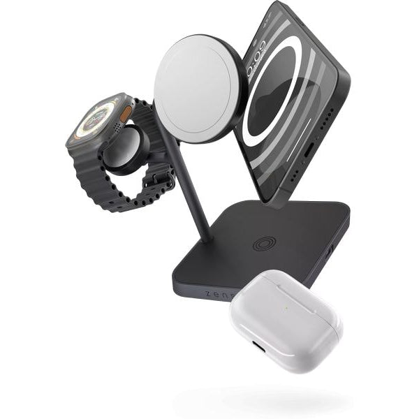 Zens Wireless Charger 4in1 Magsafe Schwarz