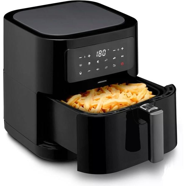 Medion Heissluft-Fritteuse MD 11740 5.2 l, Schwarz