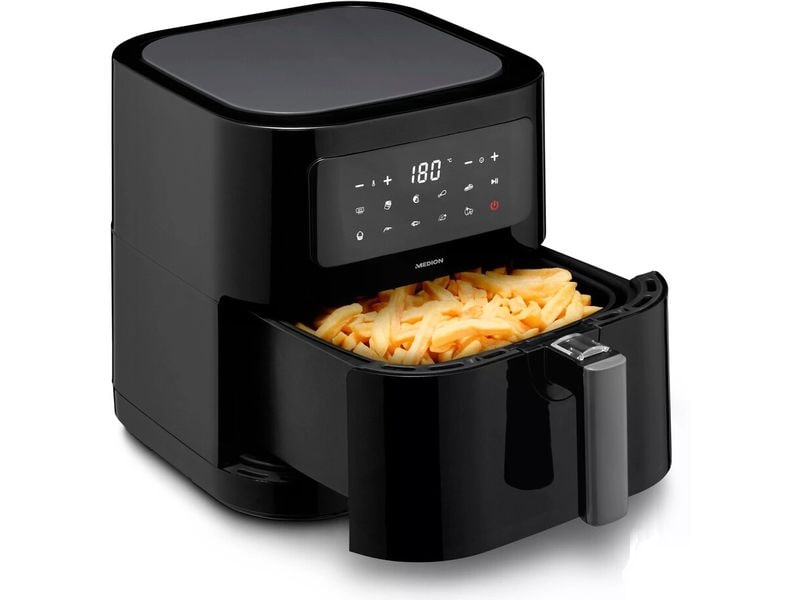 Medion Heissluft-Fritteuse MD 11740 5.2 l, Schwarz