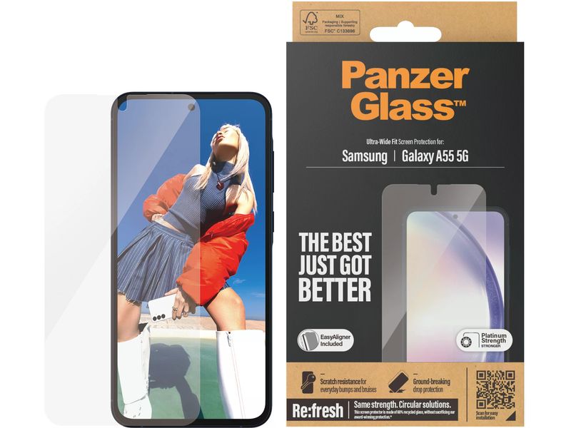 Panzerglass Displayschutz Ultra Wide Fit Galaxy A55 5G