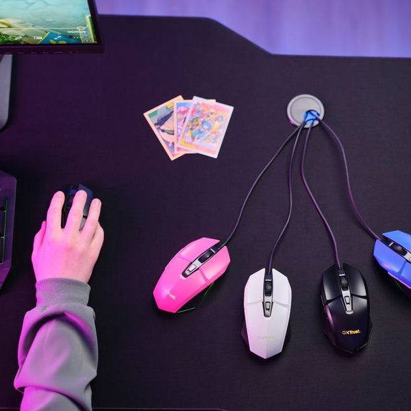 Trust Gaming-Maus GXT109 Felox Weiss