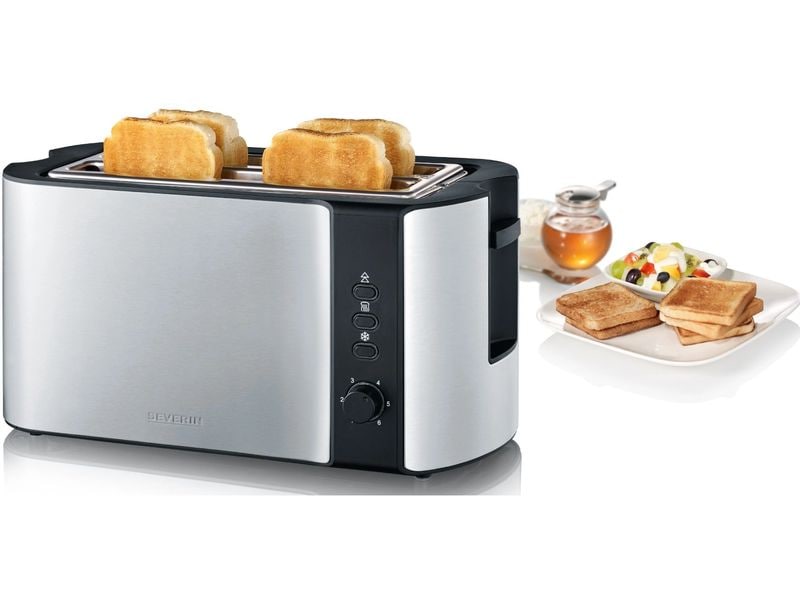 Severin Toaster AT 2590 Schwarz/Silber