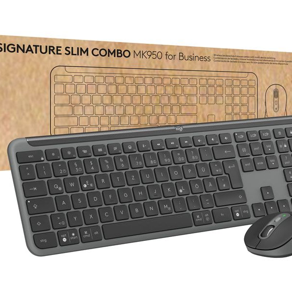 Logitech Tastatur-Maus-Set MK950 Signature Slim Combo for Business