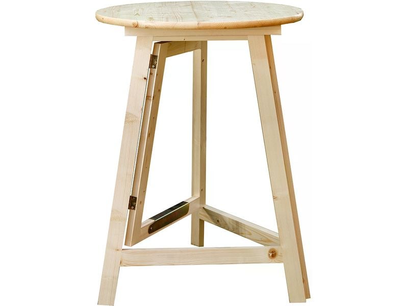 Innovesta Stehtisch Ø 80 x 113 cm Hellbraun