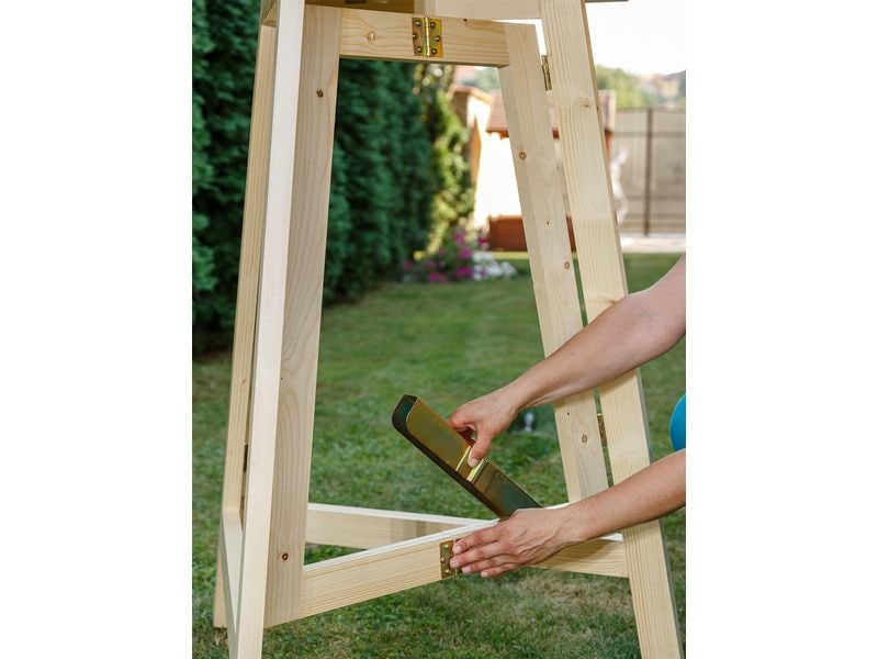 Innovesta Stehtisch Ø 80 x 113 cm Hellbraun