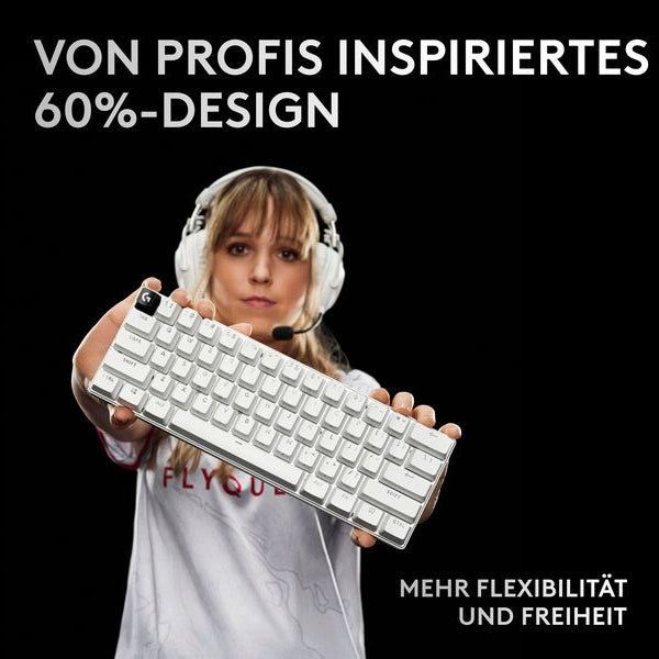 Logitech Gaming-Tastatur Pro X 60 Lightspeed White