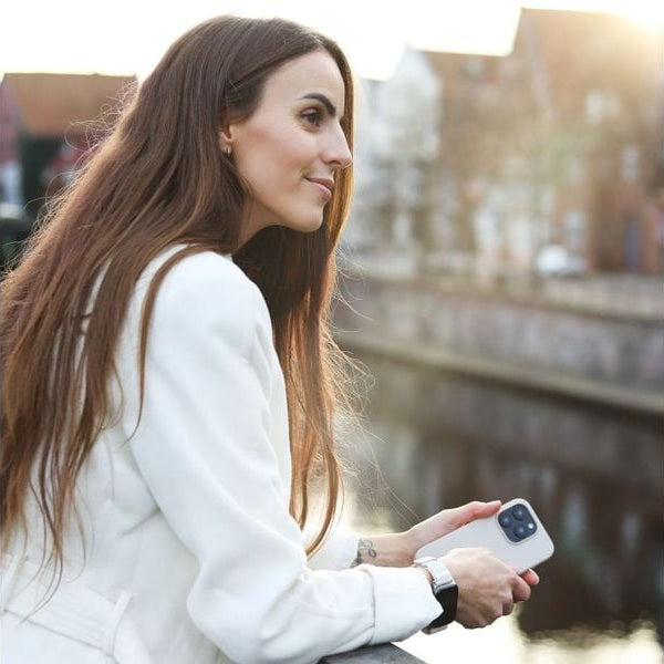 Vonmählen Back Cover Eco Silicone iPhone 15 Pro Max Light Gray