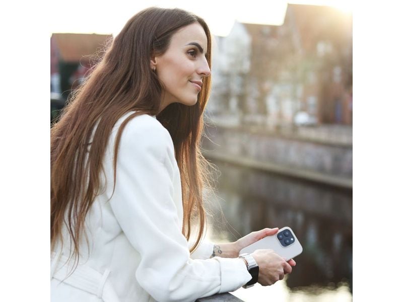 Vonmählen Back Cover Eco Silicone iPhone 15 Pro Max Light Gray