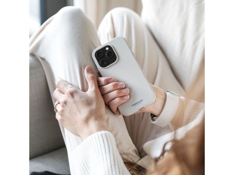 Vonmählen Back Cover Eco Silicone iPhone 15 Pro Max Light Gray