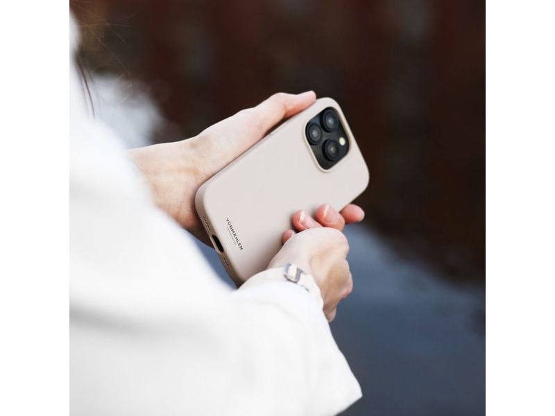 Vonmählen Back Cover Eco Silicone iPhone 15 Pro Max Cream