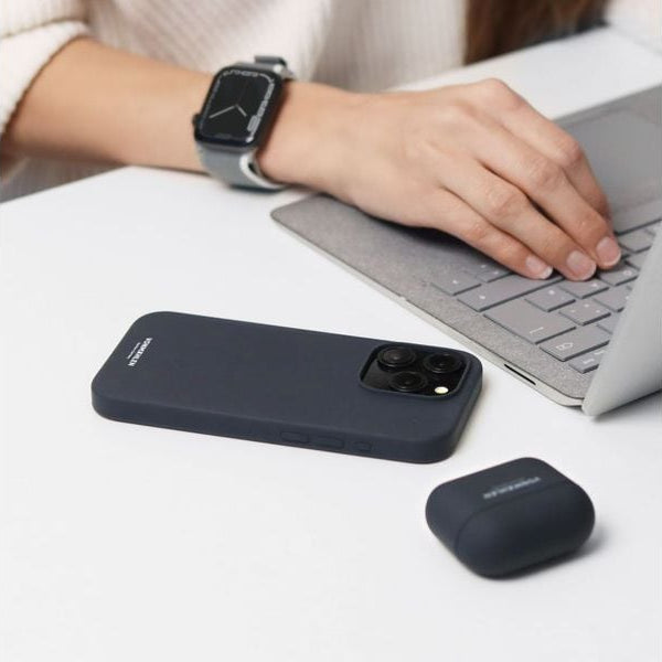 Vonmählen Back Cover Eco Silicone iPhone 15 Pro Max Navy