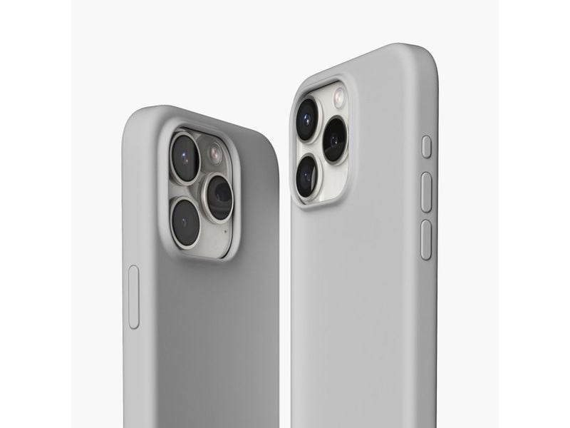 Vonmählen Back Cover Eco Silicone iPhone 15 Pro Max Light Gray