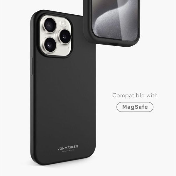 Vonmählen Back Cover Eco Silicone iPhone 15 Pro Max Black